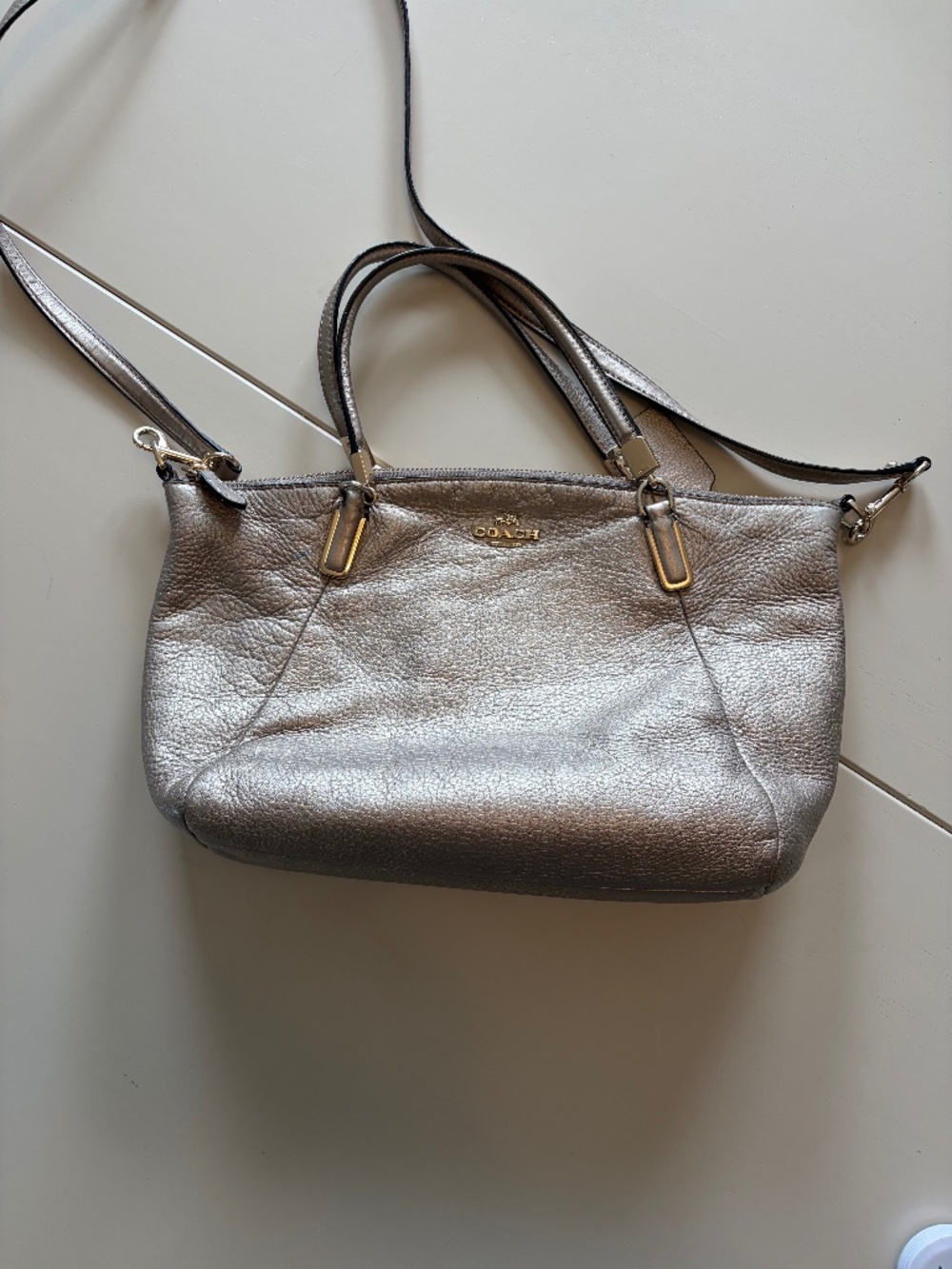 Coach Kelsey metallic bag